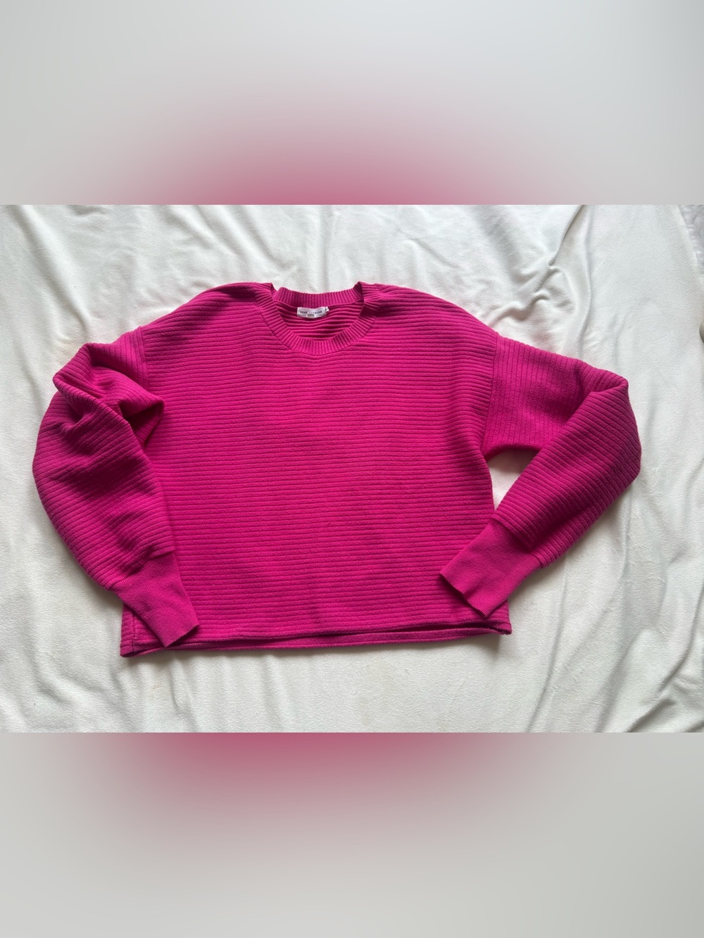 Good American rib crewneck sweater